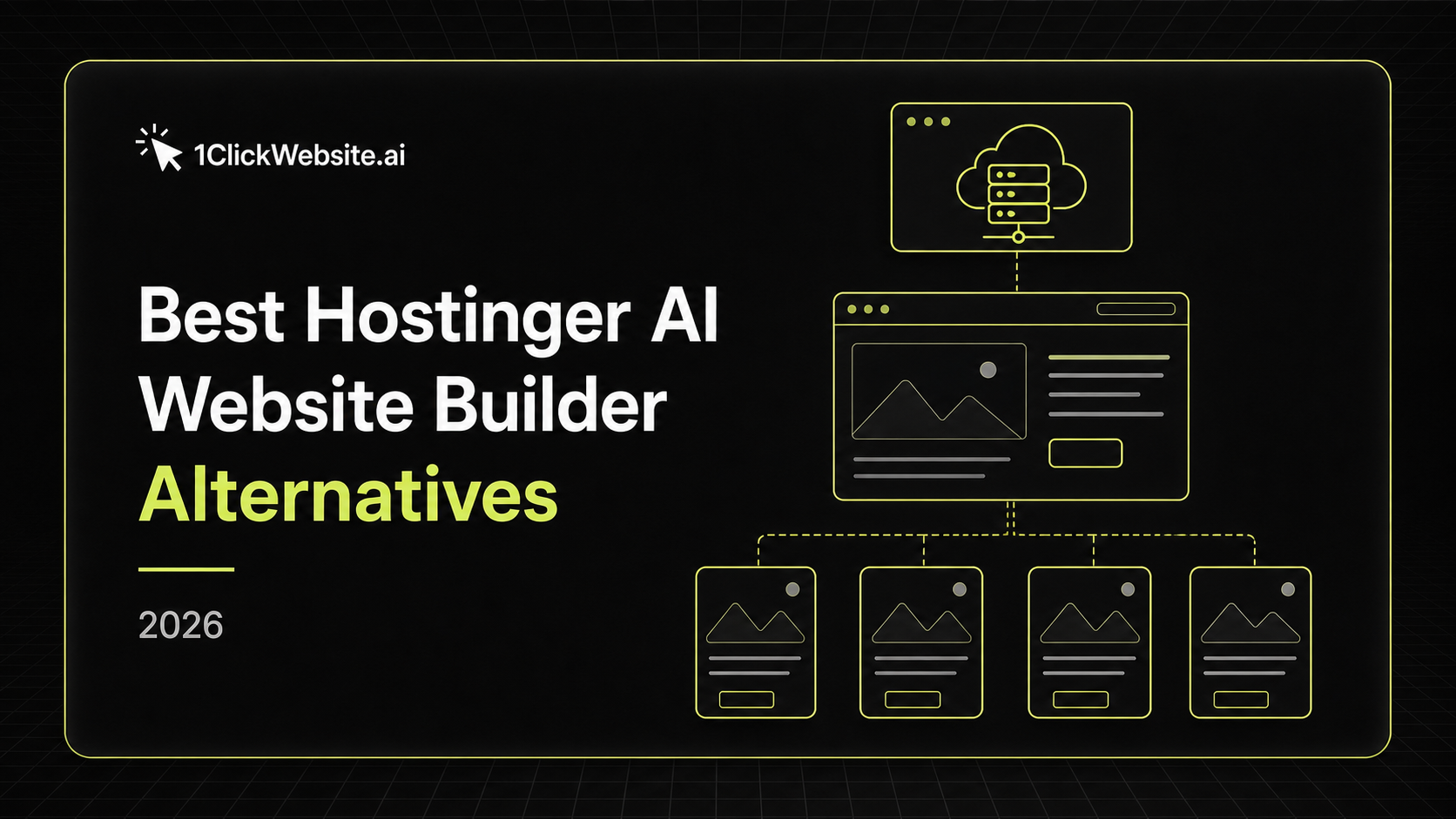 Best Hostinger AI Website Builder Alternatives in 2026: 7 Tools Compared comparison graphic