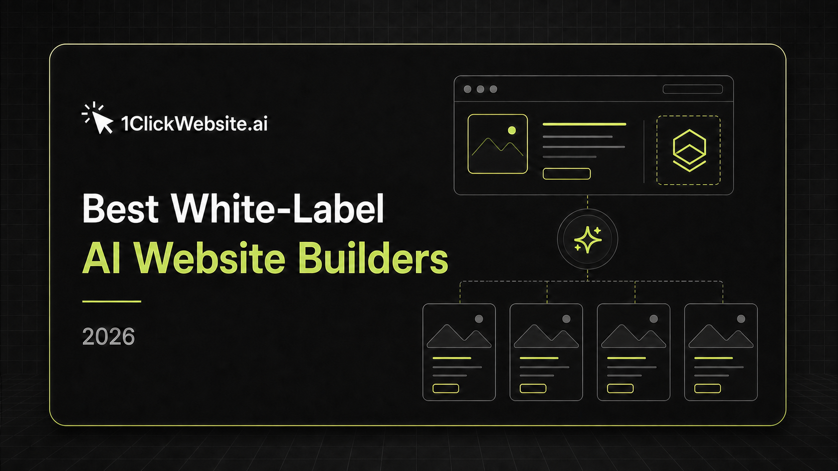 Best white-label AI website builders for agencies in 2026 comparison graphic